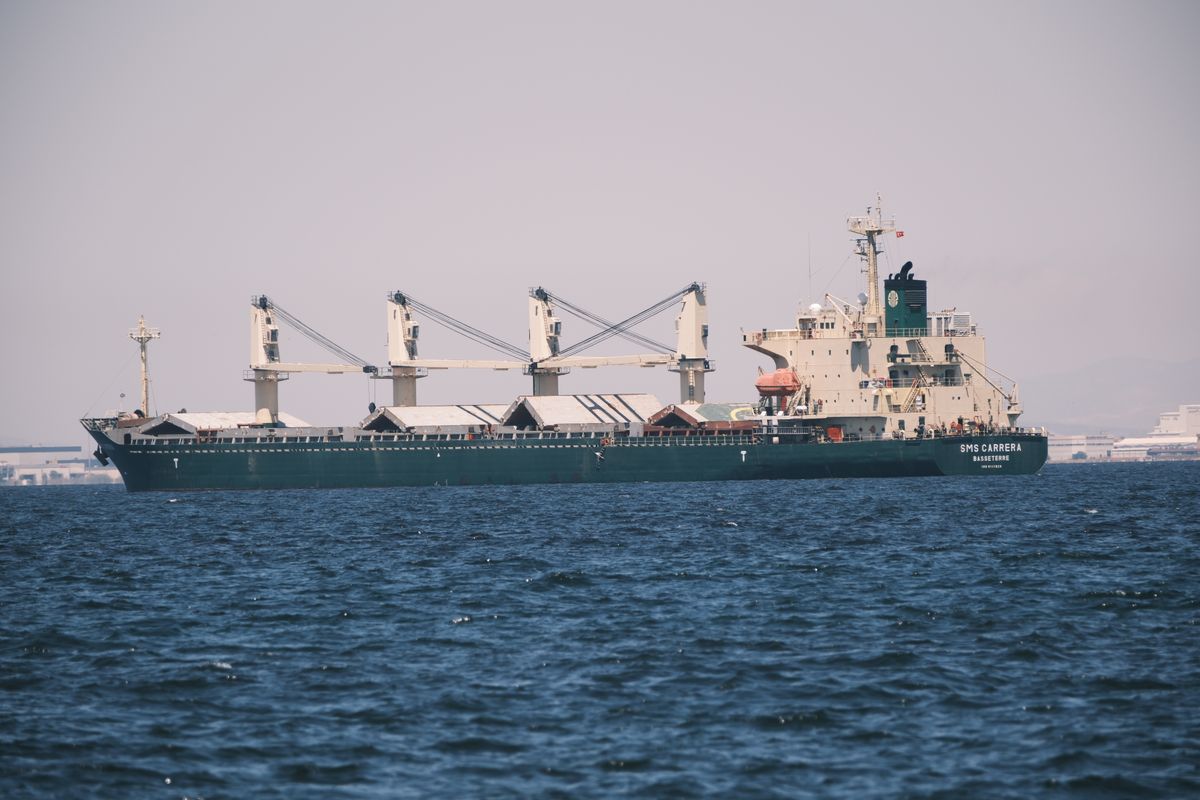 Cargo vessel off the coast of Türkiye